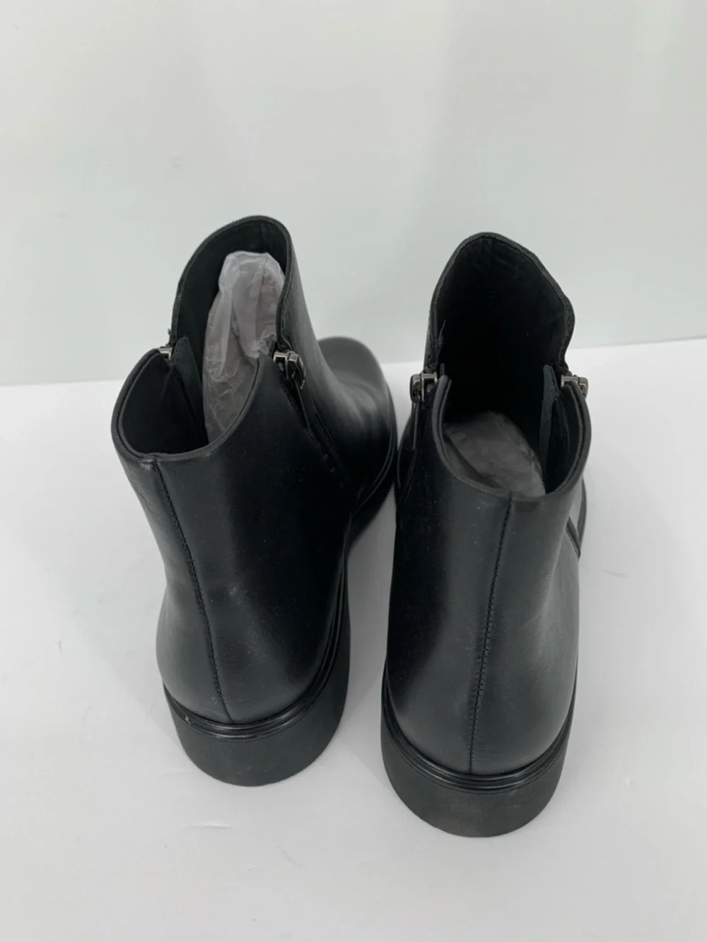 Abeo Compass zip ankle boot shoe black leather comfort footbed women new 11